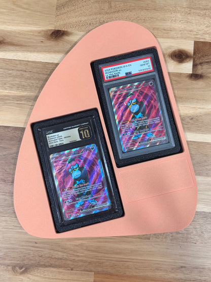 3D Printed Dual Slab Display Case for 2 Graded Cards