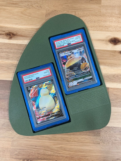 3D Printed Dual Slab Display Case for 2 Graded Cards